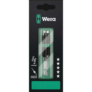 Wera 897/4 R SB Rapidaptor BiTorsion Universal Bit Holder, 1/4" x 75 mm