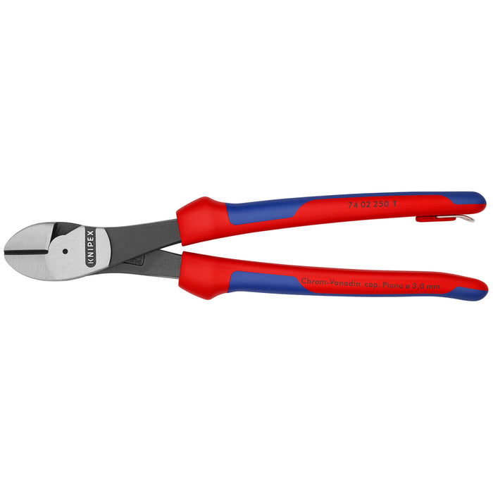 Knipex 74 02 250 T BKA 10" High Leverage Diagonal Cutters-Tethered Attachment