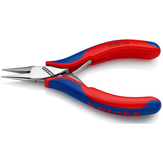 Knipex 35 22 115 4 1/2" Electronics Pliers-Half Round Tips