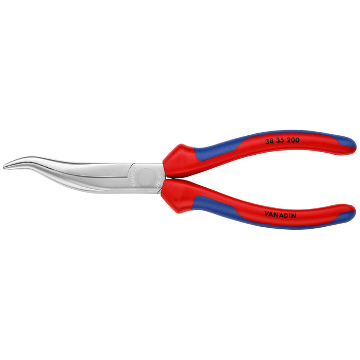 Knipex 38 35 200 8" Long Nose Pliers without Cutter-S Shape