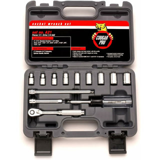 Cougar Pro A21 1/4 In. Drive 13 Pcs. 6 Point SAE Socket Set