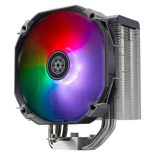 SilverStone ARV140-ARGB Argon High-Performance 140mm Cpu Cooler With Four Ø6mm Copper Heat-Pipes Designed Specifically For Latest Intel And Amd Sockets