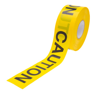 NSI BT-305 Caution Tape 3 Inch 4 Mil Yellow