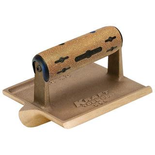 Kraft Tool CFE316K Elite Series 6" x 4-1/2" 1/2"R, 1"D, 1-1/4"W Denver Jumbo Bronze Groover with Cork Handle