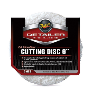 Meguiar's DMC6 DA Microfiber Cutting Discs, 6", 2-Pack