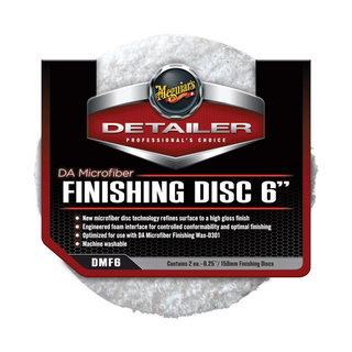 Meguiar's DMF6 DA Microfiber Finishing Discs, 6", 2-Pack