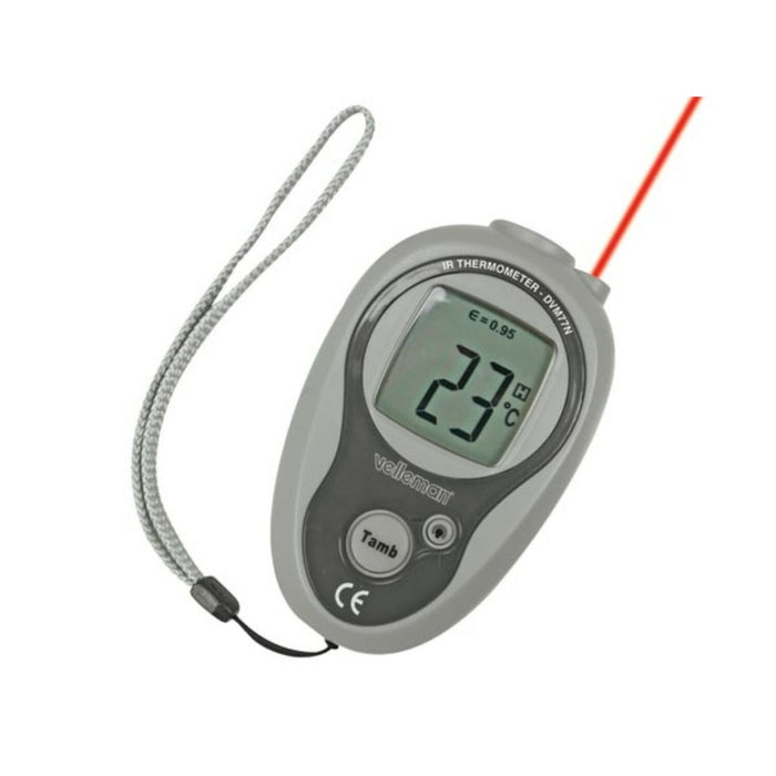 Velleman DVM77N Non-Contact Infrared Pocket Thermometer: -20°C to +270°C / -4°F to +518°F