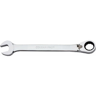 Cougar Pro E1512 Reverse Ratcheting Combination Wrench Full Polish - 3/8 Inch