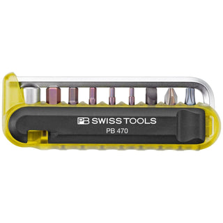 PB Swiss Tools PB 470.Yellow CN BikeTool: Pocket Tool With 9 Screwdriving Tools