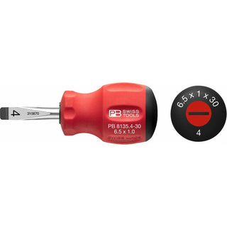 PB Swiss Tools PB 8135.4-30 Swiss Grip Stubby Screwdrivers 3.5 mm