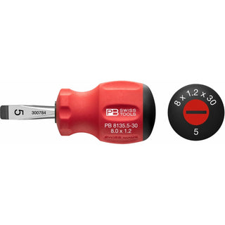 PB Swiss Tools PB 8135.5-30 Swiss Grip Stubby Screwdrivers 4.5 mm