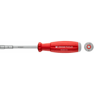 PB Swiss PB 8200.6-90 Swiss Grip Socket Screwdrivers for Hex Screws- 6 x 90mm