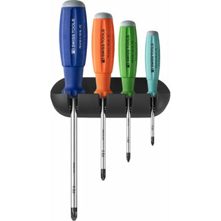 PB Swiss Tools PB 8243.RB SwissGrip Screwdrivers 4 Pcs