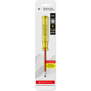 PB Swiss PB 175.1-75 LED CN 100-250 VAC Phase Tester & Slotted Screwdriver, 3.5 x 0.5 mm