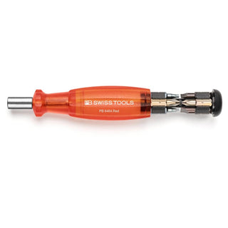 PB Swiss PB 6464.Red Bit Holding Screwdriver with Magazine, Slotted, Phillips, TORX®, 9 Pcs