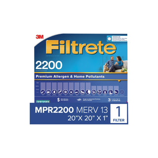 Filtrete High Performance Air Filter 2200 MPR EA02-4, 20 in x 20 in x 1 in