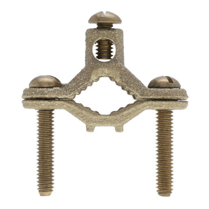 NSI G-1-SDB-SB Heavy Duty Bronze Ground Clamp for Direct Burial, 1/2″ to 1″ Pipe