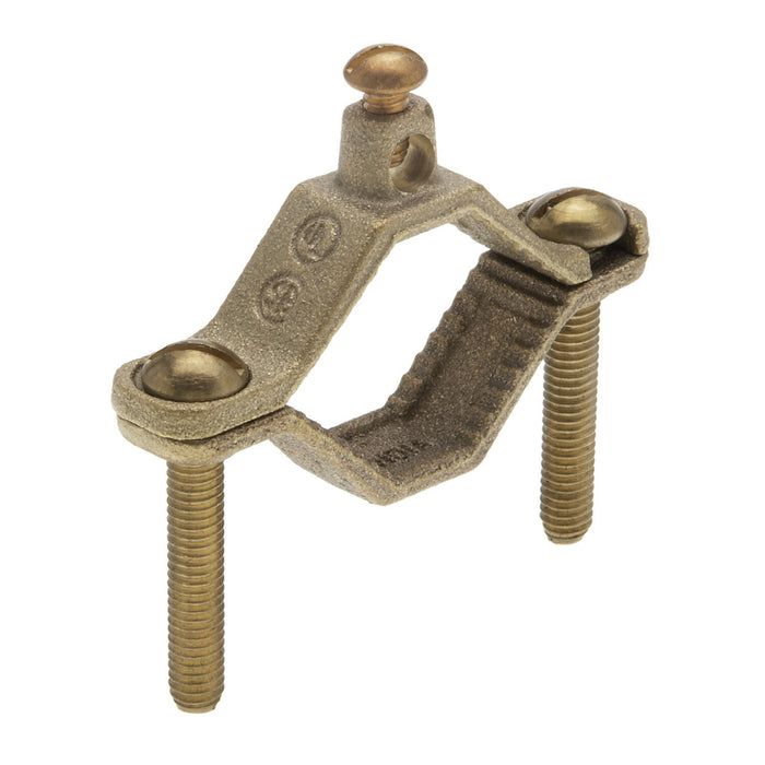 NSI G-2-SDB-SB Heavy Duty Bronze Ground Clamp, 1-1/4″ to 2″ Pipe, for Burial