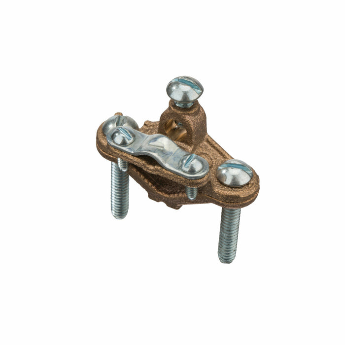 NSI G-20 Bronze Ground Clamp with Wire Adapters, 1/2″ to 1″ Pipe