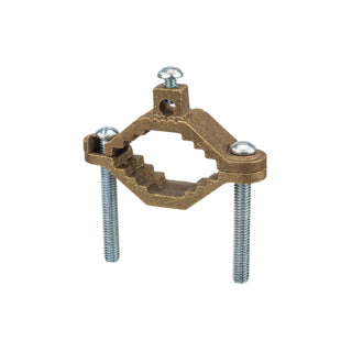 NSI G-2 Heavy Duty Bronze Ground Clamp for Water Pipe, 1-1/4″ to 2″ Pipe