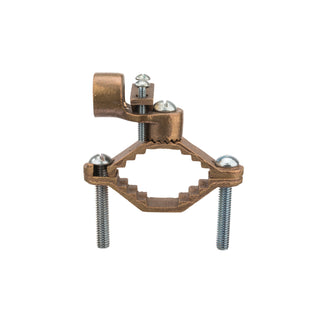 NSI G-6 Bronze Ground Clamp for Rigid Conduit 1-1/4″ to 2″ Pipe, 1/2″ Hub