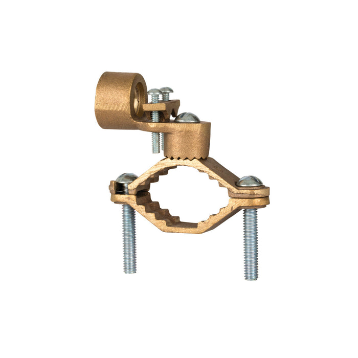 NSI G-8 Bronze Ground Clamp for Rigid Conduit 1-1/4″ to 2″ Pipe, 3/4″ Hub