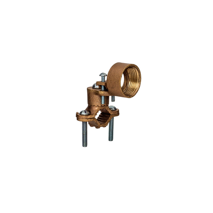 NSI G-9 Bronze Ground Clamp for Rigid Conduit 1/2″ to 1″ Pipe, 1″ Hub