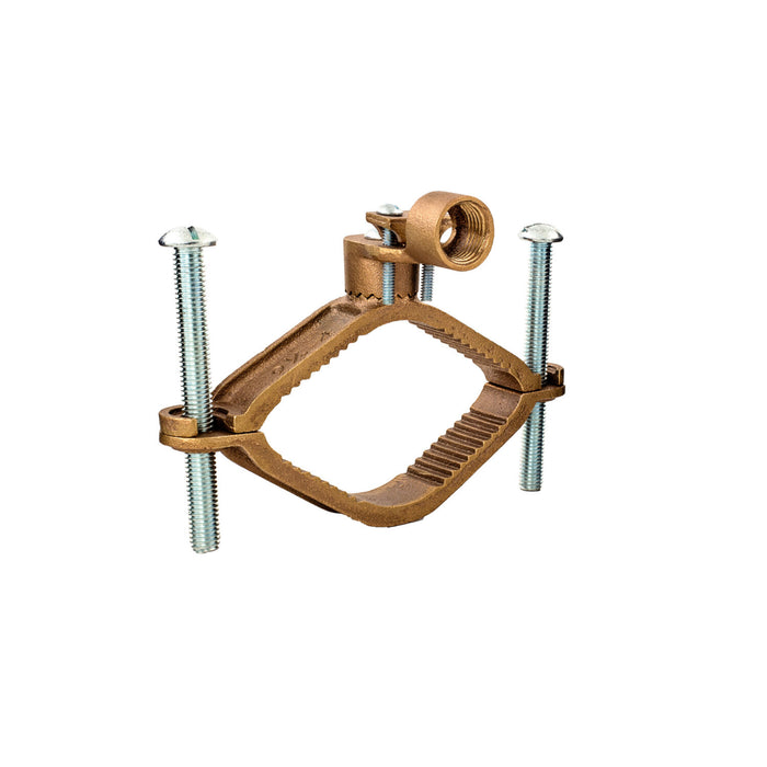 NSI G-18 Bronze Ground Clamp for Rigid Conduit, 2-1/2″ to 4″ Pipe, 1/2″ Hub