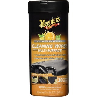 Meguiar's G190600 Citrus-Fresh Cleaning Wipes, 25 Wipes