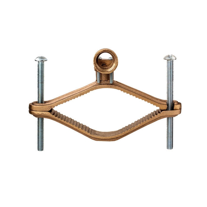 NSI G-22 Bronze Ground Clamp for Rigid Conduit, 4-1/2″ to 6″ Pipe 3/4″ Hub