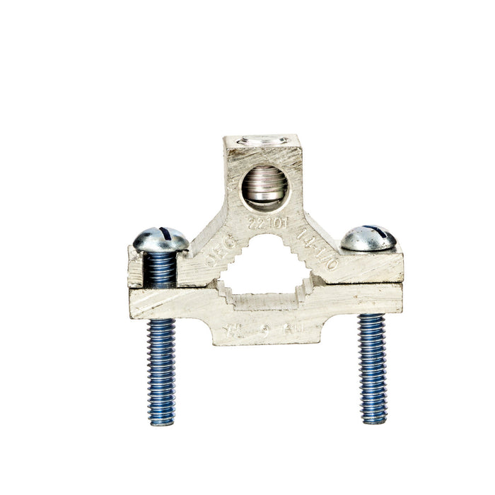 NSI GCA-1 Aluminum Ground Clamp for CU/AL 1/0-14 AWG Cable, 1/2″ to 1″ Pipe