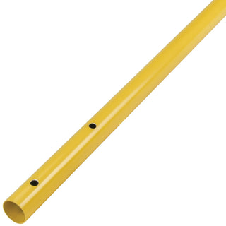 Gator Tools GF10343-PK3 6' Yellow Powder Coated Aluminum Swaged Button Handle - 1-3/8" Diameter