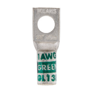 NSI GL138 1-Hole Copper Short Lug – Green 1 AWG 3/8 Inch