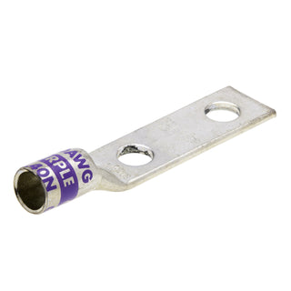 NSI GL40N 4/0 AWG 1/2” 2-Hole Copper Short Lug – Purple