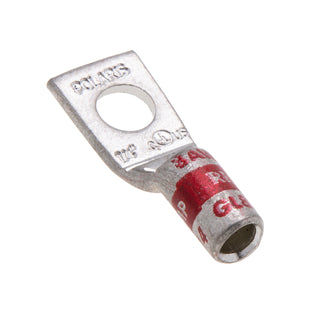 NSI GL814 8 AWG 1/4” 1-Hole Copper Short Lug – Red