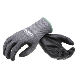 NSI GLV-400M Gray HPPE Nylon Cut-Resistant Gloves, Polyurethane Palm, Medium