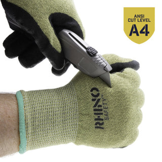 NSI GLV-900M Green Aramid Fiber Steel Arc Protection Gloves, Medium