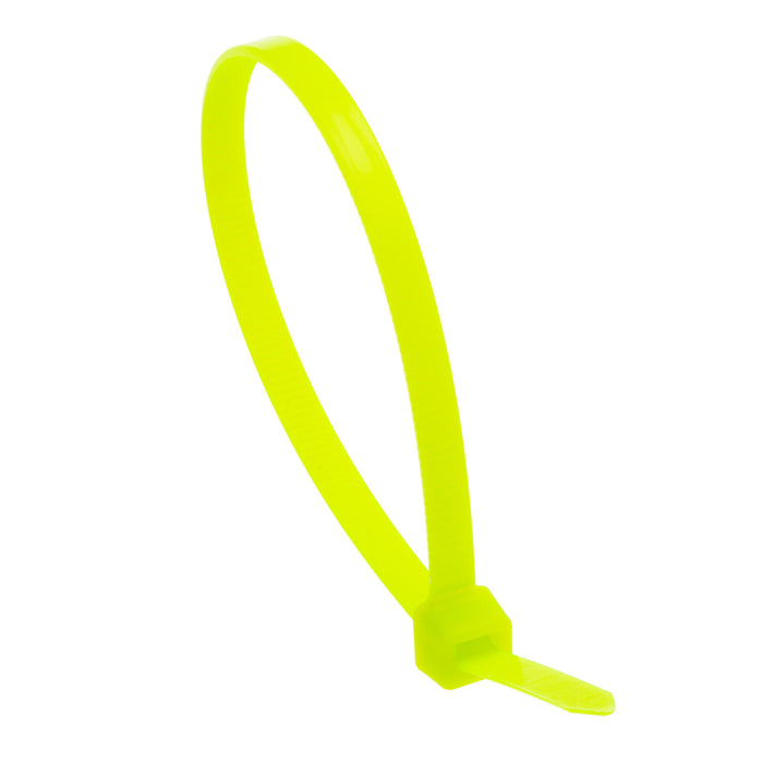 NSI GRP-750FGR 7.5” Fluorescent Green General Purpose 50lb Cable Ties, 100 Pack