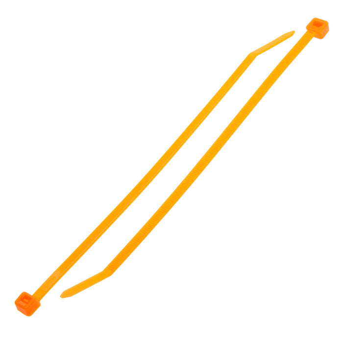 NSI GRP-750FOR 7.5” Fluorescent Orange General Purpose 50lb Cable Ties, 100 Pack
