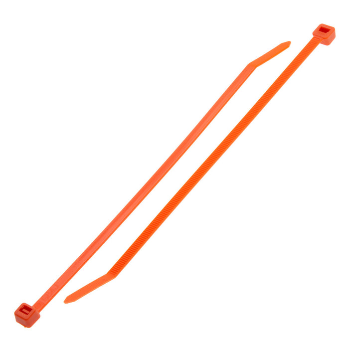 NSI GRP-750OR 7.5” Orange General Purpose 50lb Cable Ties, 100 Pack