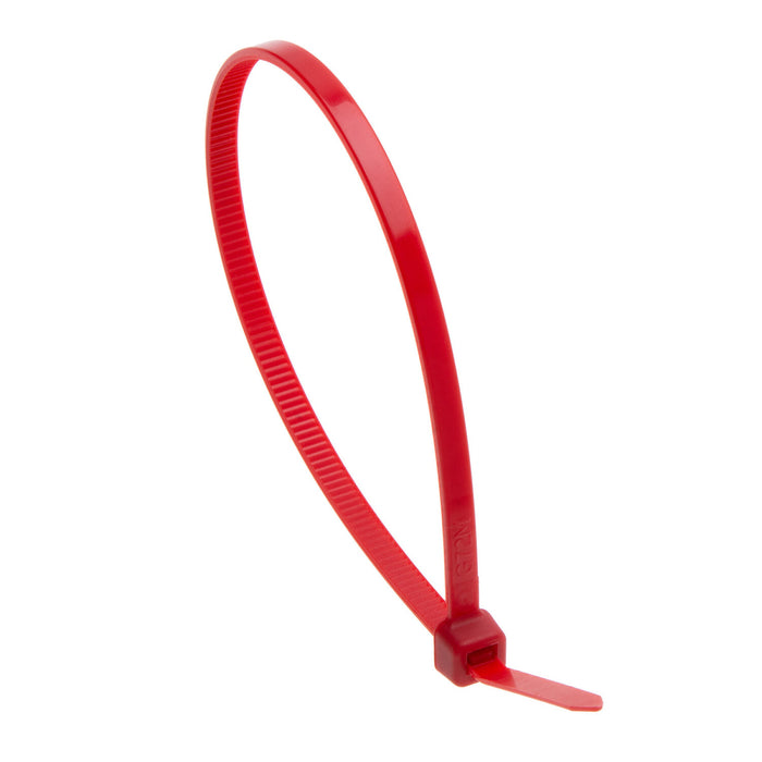 NSI GRP-840RD 8” Red General Purpose 40lb Cable Ties, 100 Pack