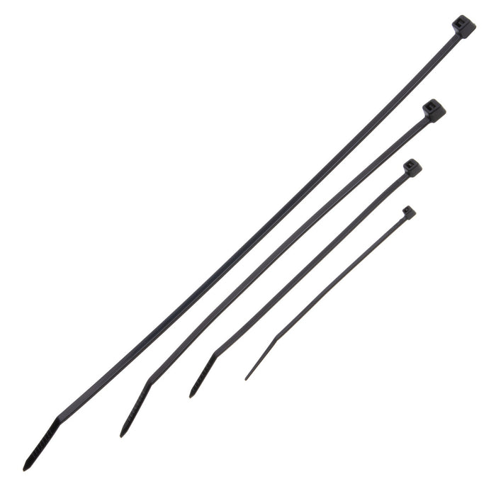 NSI GRP-CNBN100 Cable Tie Multipack, Black/Natural, 4” to 11” and 18lb to 50lb