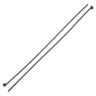 NSI GRP-SB1150B 11”, Black Steel Barb 50lb Cable Tie, 100 Pack