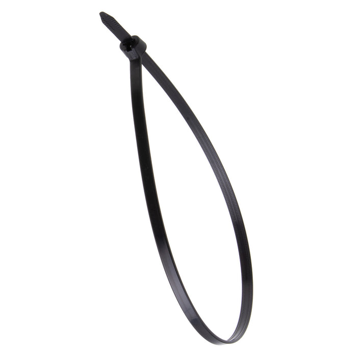 NSI GRP-SB18120B 18”, Black Steel Barb 120lb Cable Tie, 50 Pack
