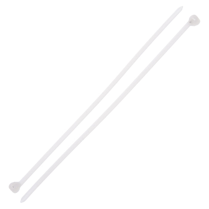 NSI GRP-SB750N 7.5”, Natural Steel Barb 50lb Cable Tie, 100 Pack