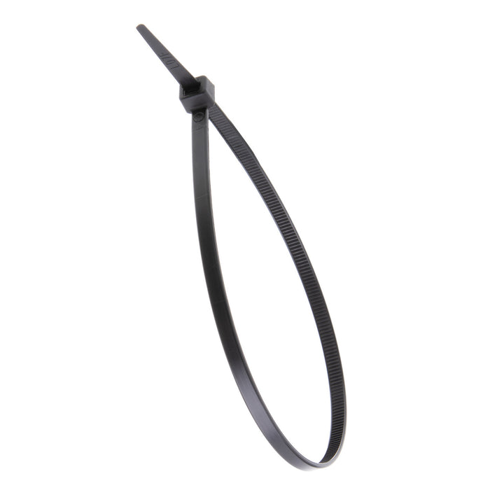 NSI GRP-UV1150B 11” Black UV-Stabilized 50lb Cable Ties, 100 Pack