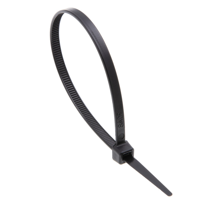 NSI GRP-UV750B 7” Black UV-Stabilized 50lb Cable Ties, 100 Pack