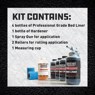 J-B Weld HCL2K8 Herculiner Spray On Truck Bed Liner Kit - Professional Grade