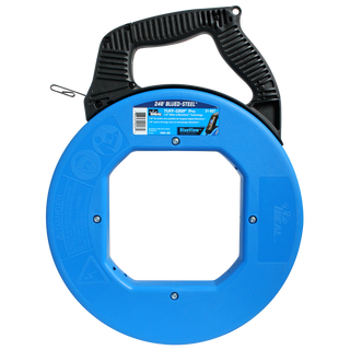 Ideal 31-657 BlueView Blued-Steel Digital Fish Tape, 240'