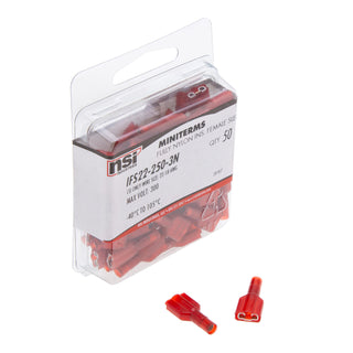 NSI IFS22-250-3N 22-18 Nylon Ful Insulated Disconnects .250 x .030 Tab